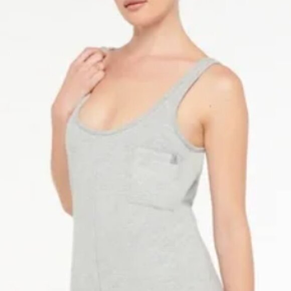 Savage x Fenty Gray Xssential Relaxed Wide Leg Lounge Jumpsuit Size 12-14 - Picture 6 of 8